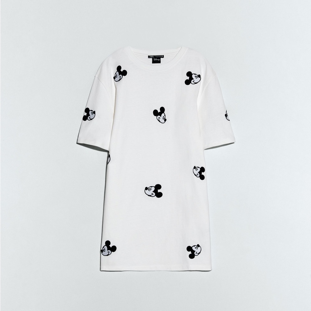 NWOT Zara embroidered Mickey dress